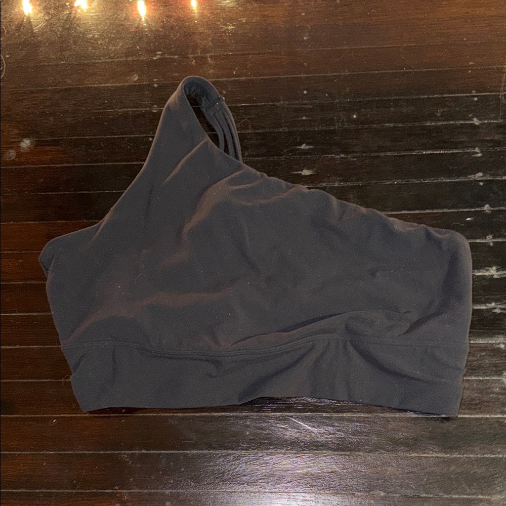 Athleta One-Shoulder Black Bra